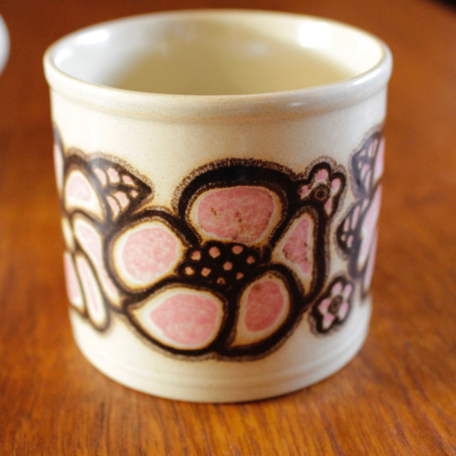 ヴィンテージ食器で暮らしに彩りを添える。イギリス製【Kiln Craft社製】ビンテージ・マグカップ2個セット【花柄】食器アンティーク雑貨ブロカント004177