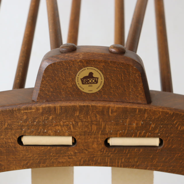 アーコール（ERCOL）イージーチェア・1シーター　日本が世界に誇る尾州ウールにて張替済み　商品番号【009028】