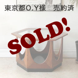 貴重！存在感抜群のG-plan・ジープラン・多角形コーヒーテーブル【チーク】センターテーブル・ガラス/ビンテージ家具・ミッドセンチュリー010115