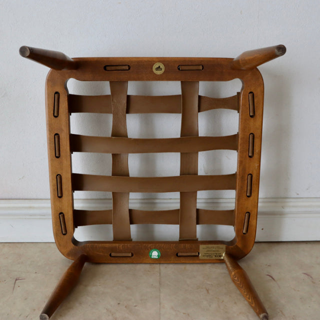 アーコール（ERCOL）スツール・オットマン　日本が世界に誇る尾州ウールにて張替済み　商品番号【020050】
