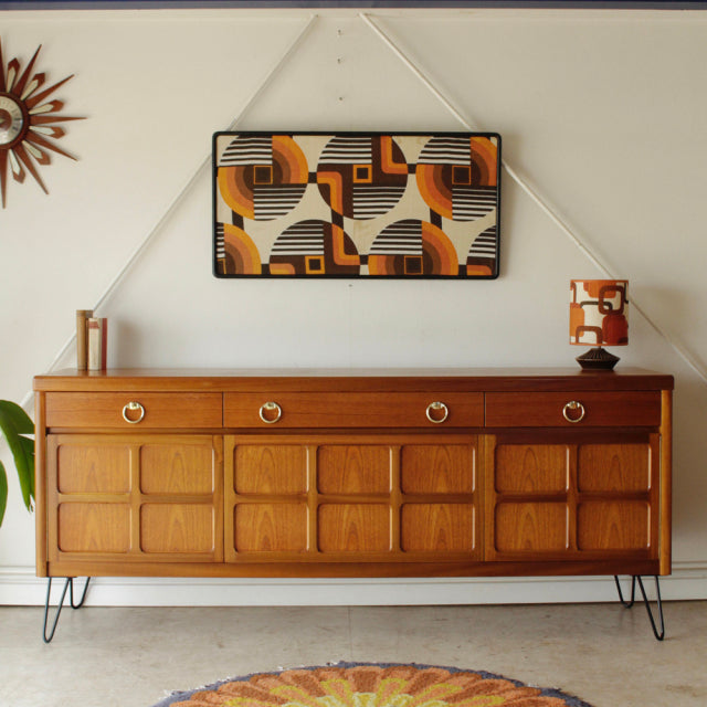 NATHAN Teak Sideboard with HairpinLegs 商品番号【020077】