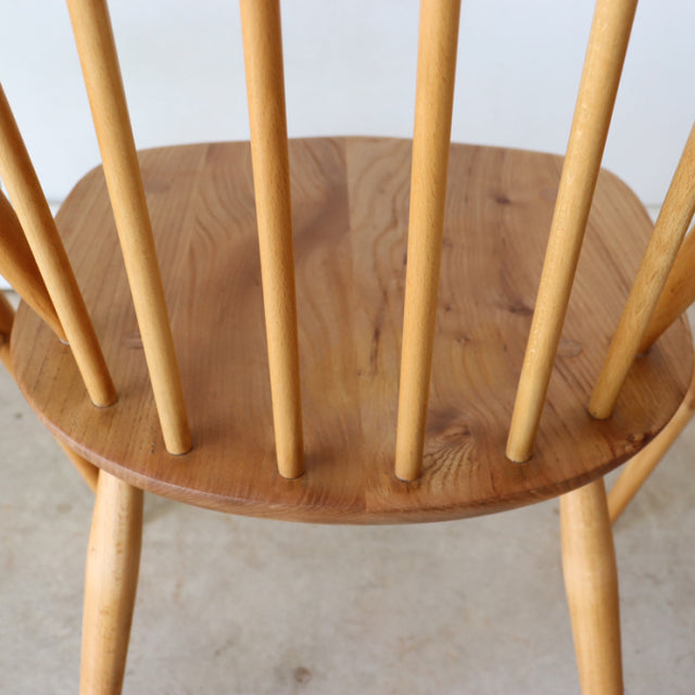 アーコール（ERCOL）フープバックチェア６本バー４脚セット【無垢】商品番号【021042】