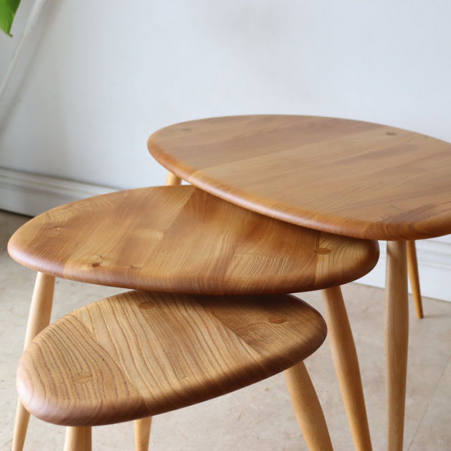 【美品】アーコール（ERCOL）ネストテーブル　商品番号【021057】
