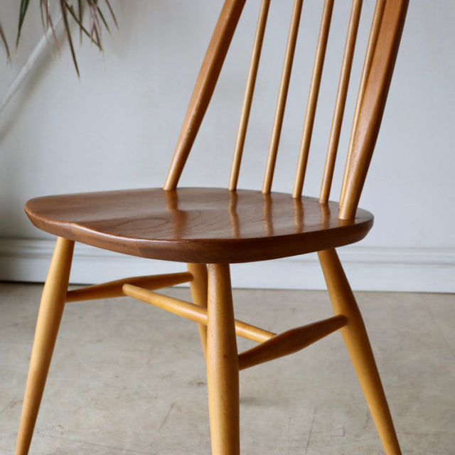 アーコール（ERCOL）クエーカーチェア【ナチュラル】４脚セット　商品番号【021059b】