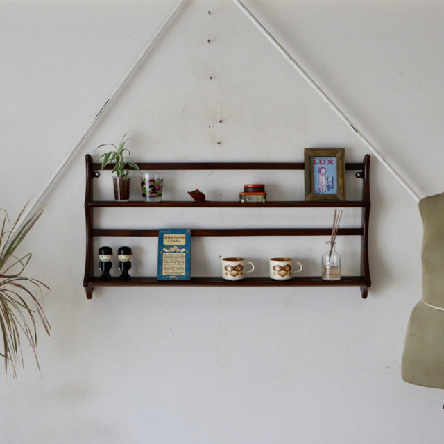 アーコール（Ercol）製プレートラック壁掛け　ウォールラック　商品番号【021075】