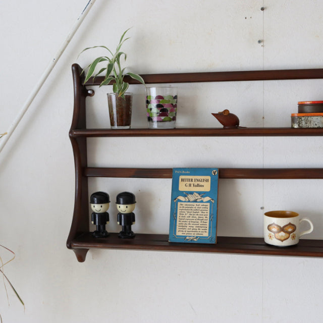 アーコール（Ercol）製プレートラック壁掛け　ウォールラック　商品番号【021075】