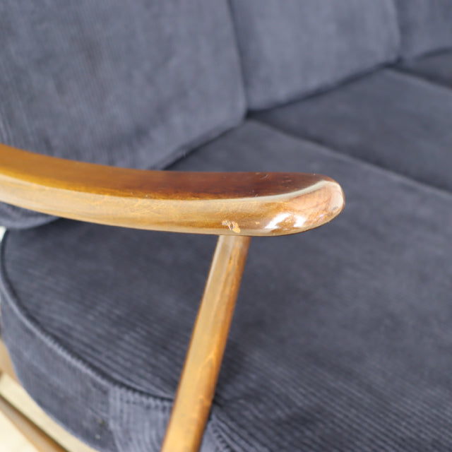 アーコール（ERCOL）３シーターソファ　遠州産の太畝コーデュロイにて張替え済み　商品番号【021079】