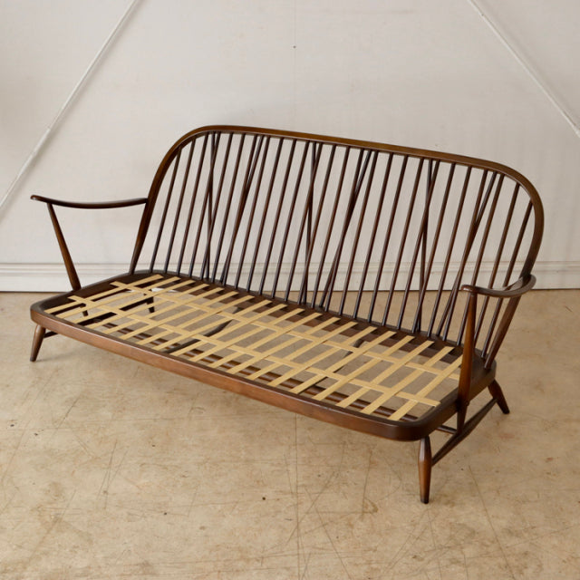 アーコール（ERCOL）３シーターソファ　遠州産の太畝コーデュロイにて張替え済み　商品番号【021079】