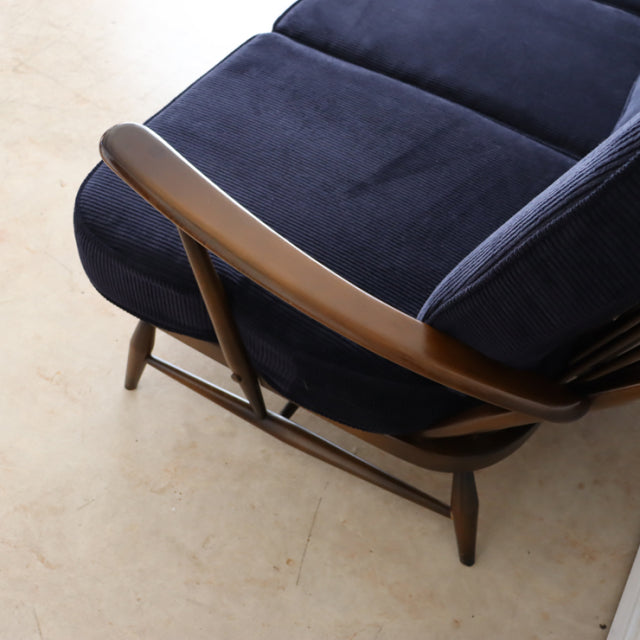 アーコール（ERCOL）３シーターソファ　遠州産の太畝コーデュロイにて張替え済み　商品番号【021079】