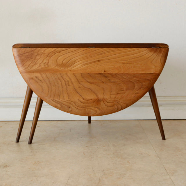 アーコール（ERCOL）ドロップリーフコーヒーテーブル【ブラウン】【美品】　商品番号【021080】