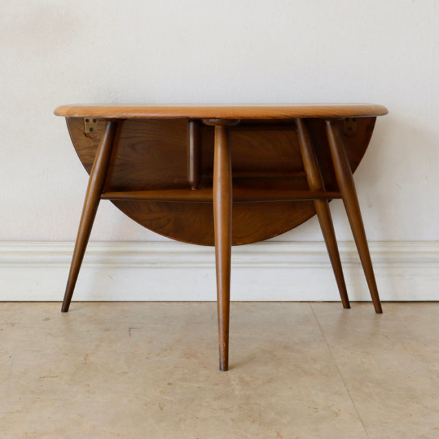 アーコール（ERCOL）ドロップリーフコーヒーテーブル【ブラウン】【美品】　商品番号【021080】