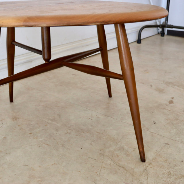 アーコール（ERCOL）ドロップリーフコーヒーテーブル【ブラウン】【美品】　商品番号【021080】