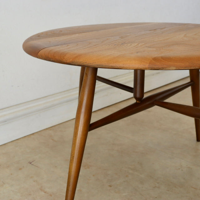 アーコール（ERCOL）ドロップリーフコーヒーテーブル【ブラウン】【美品】　商品番号【021080】