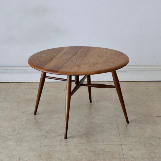 アーコール（ERCOL）ドロップリーフコーヒーテーブル【ブラウン】【美品】　商品番号【021080】