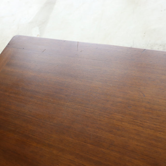 Vintage British G-Plan teak coffee table top with rich wood grain and mid-century smooth finish.