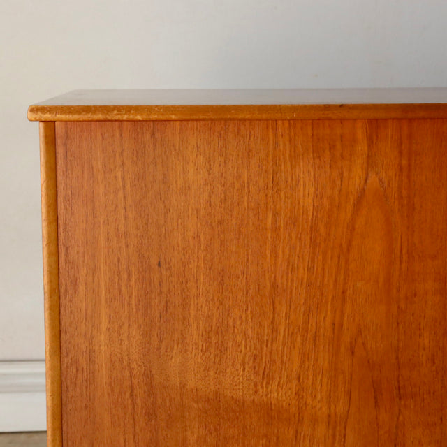 Vintage teak storage box by Sutcliffe of Todmorden, British mid-century design with warm wood grain and clean lines.