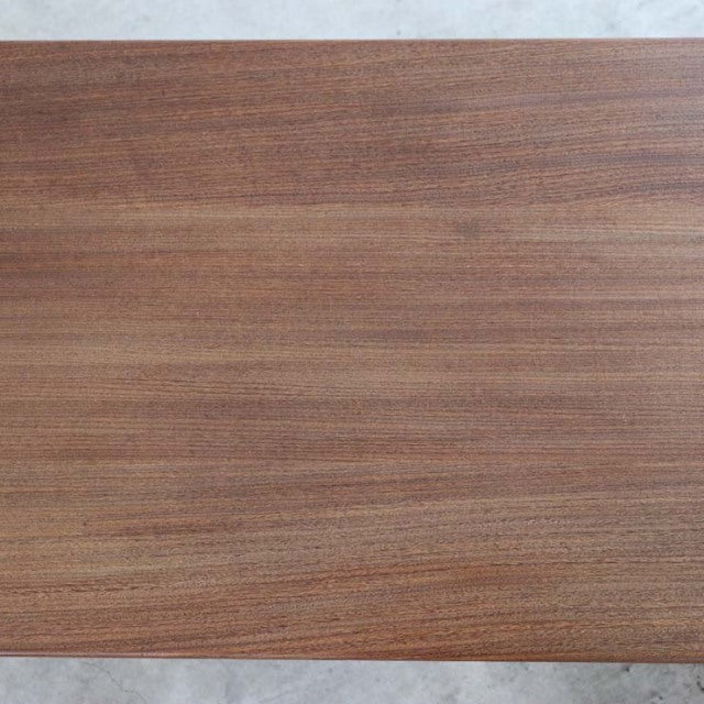 Vintage British mid-century teak coffee table by Richard Hornby with smooth wood grain surface.