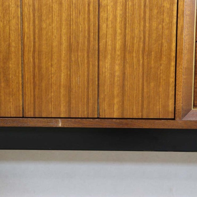 Vintage teak G-Plan Goldstamp sideboard with rich wood grain, mid-century British design from 1959.
