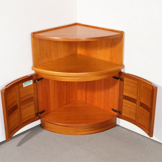 ネイサンNATHAN製コーナーキャビネット｜チーク材｜1960~70s　商品番号29101b