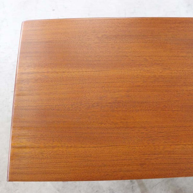 Vintage teak mid-century G-Plan Fresco sideboard top with rich wood grain and smooth finish.