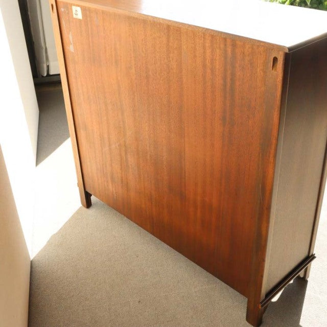Vintage teak mid-century British Jaycee cabinet with rich wood grain and clean lines from Denmark.