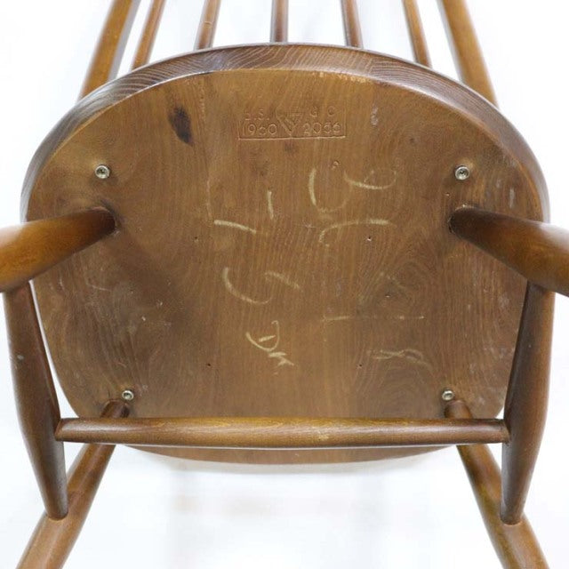 アーコール（ERCOL）クエーカーチェア【ブラウン】 商品番号【23136a】