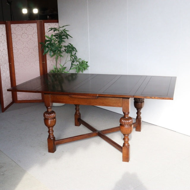 1930年代製ダイニングテーブル  英国アンティーク家具  『どんぐりころころ』 ItemCode-23178