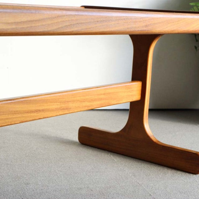 タイル、ガラス、チーク。　ジープランG-PLANのコーヒーテーブル　商品番号23109