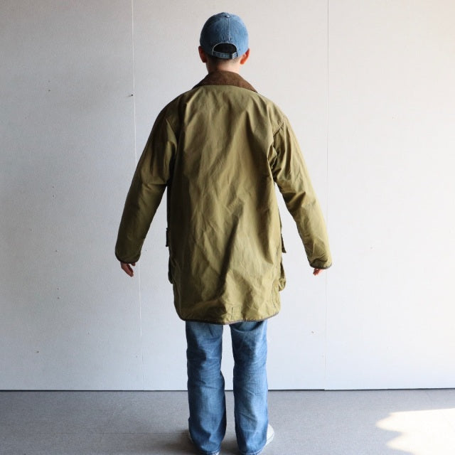 バブアー Barbour size42 BORDER 2CROWN YKK棒ZIP 85年製 オイル抜きandクリーニング済み　23088a | 送料込