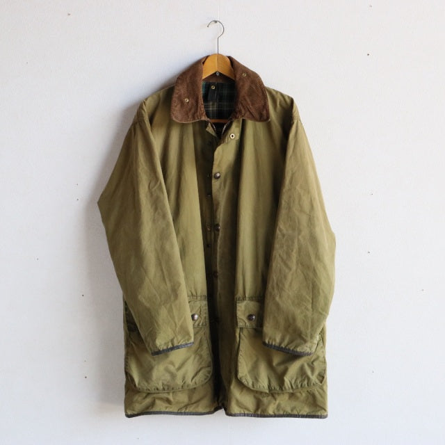 バブアー Barbour size42 BORDER 2CROWN YKK棒ZIP 85年製 オイル抜きandクリーニング済み　23088a | 送料込