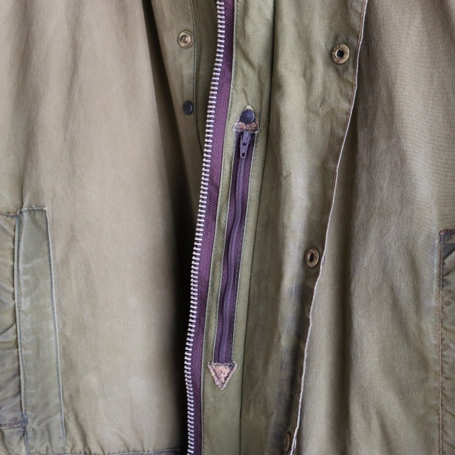 バブアー Barbour size42 BORDER 2CROWN YKK棒ZIP 85年製 オイル抜きandクリーニング済み　23088a | 送料込