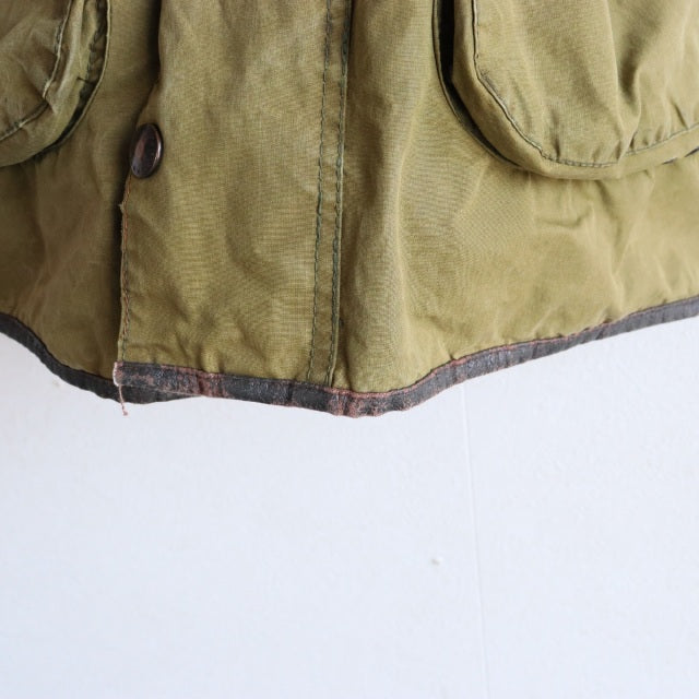 バブアー Barbour size42 BORDER 2CROWN YKK棒ZIP 85年製 オイル抜きandクリーニング済み　23088a | 送料込