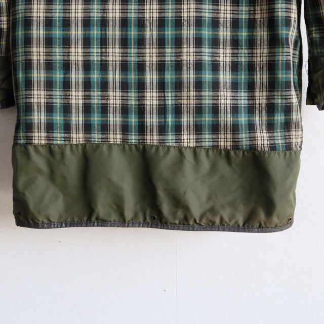 バブアー Barbour size42 BORDER 2CROWN YKK棒ZIP 85年製 オイル抜きandクリーニング済み　23088a | 送料込