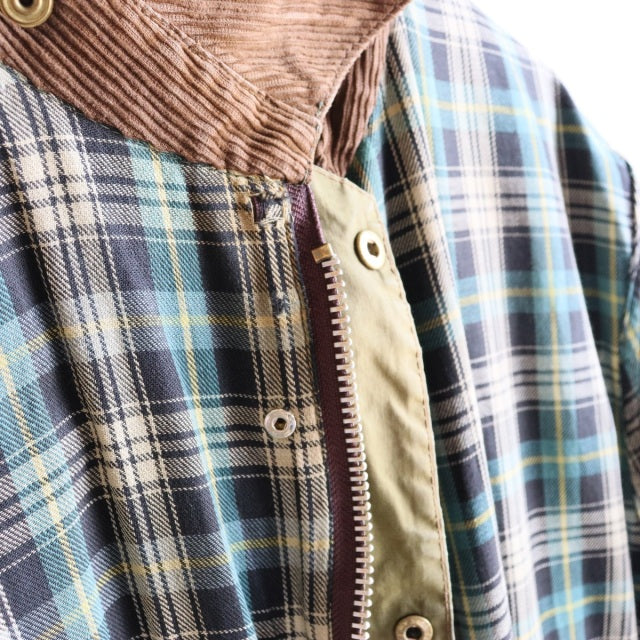 バブアー Barbour size42 BORDER 2CROWN YKK棒ZIP 85年製 オイル抜きandクリーニング済み　23088a | 送料込