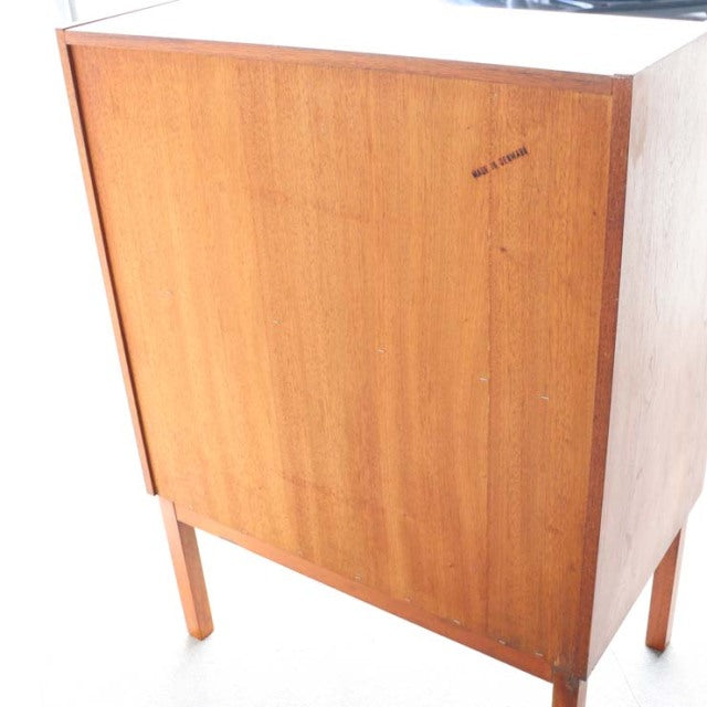 Vintage mid-century teak bureau by Gunnar Nielsen Tibergaard, Danish craftsmanship with clean lines and subtle wood grain on .