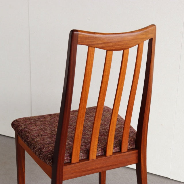 【名作】G-PLAN Slatted-back Dining Chair designed by Leslie G Dandy　座面張替済 商品番号23099f