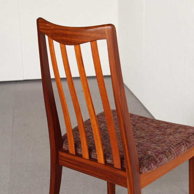 【名作】G-PLAN Slatted-back Dining Chair designed by Leslie G Dandy　座面張替済 商品番号23099f
