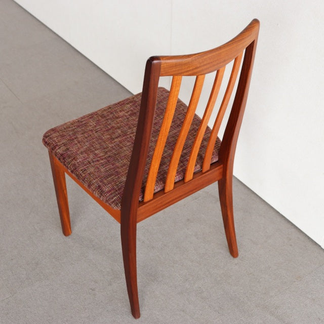 【名作】G-PLAN Slatted-back Dining Chair designed by Leslie G Dandy　座面張替済 商品番号23099f