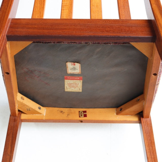 【名作】G-PLAN Slatted-back Dining Chair designed by Leslie G Dandy　座面張替済 商品番号23099f