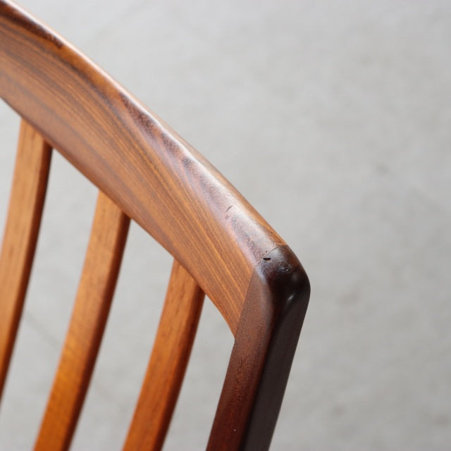 【名作】G-PLAN Slatted-back Dining Chair designed by Leslie G Dandy　座面張替済 商品番号23099f