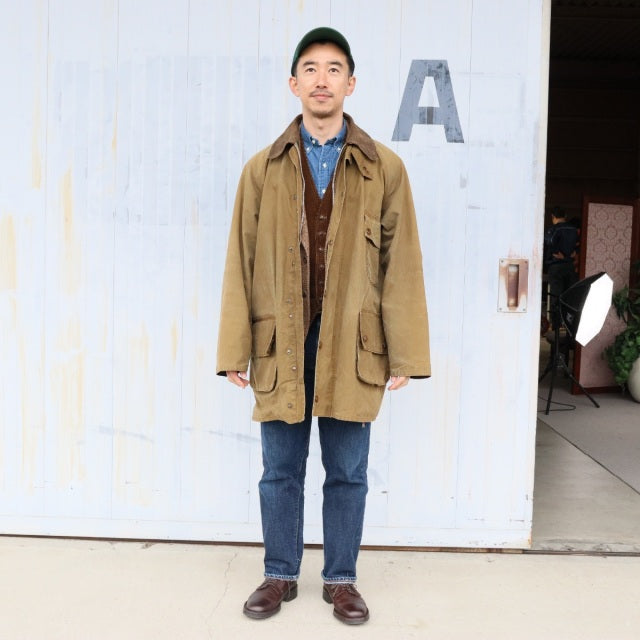 バブアー Barbour Solway Zipper 1CROWN オイル抜きクリーニングand水洗い済み　23088c
