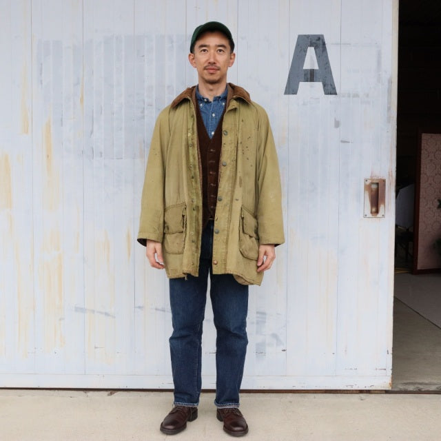 バブアー Barbour GAMEFAIR 1CROWN イエロータグ オイル抜きandクリーニング済み　23088e | 送料込
