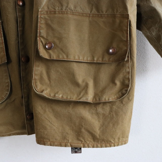 バブアー Barbour Solway Zipper 1CROWN オイル抜きクリーニングand水洗い済み　23088c