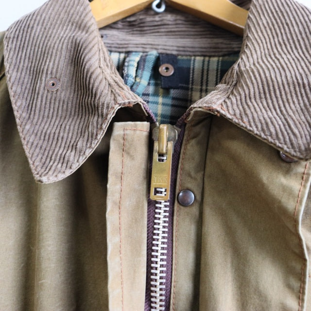 バブアー Barbour Solway Zipper 1CROWN オイル抜きクリーニングand水洗い済み　23088c