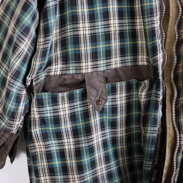 バブアー Barbour Solway Zipper 1CROWN オイル抜きクリーニングand水洗い済み　23088c