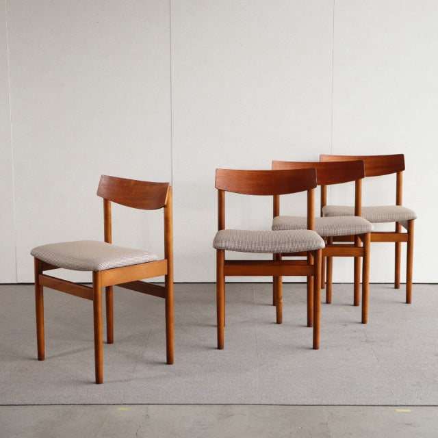 VINTAGE TEAK DINING CHAIR ヴィンテージダイニングチェア チーク材　座面張替済　商品番号23187a
