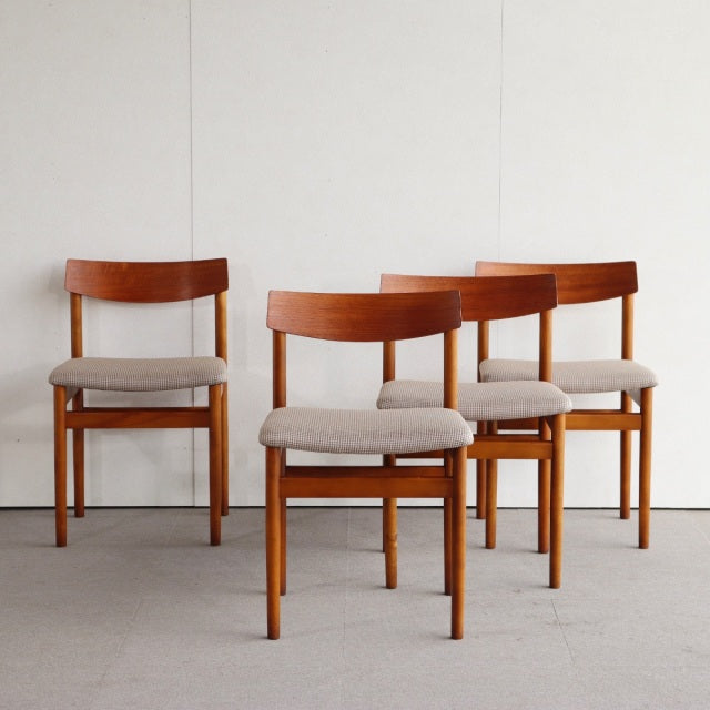 VINTAGE TEAK DINING CHAIR ヴィンテージダイニングチェア チーク材　座面張替済　商品番号23187c
