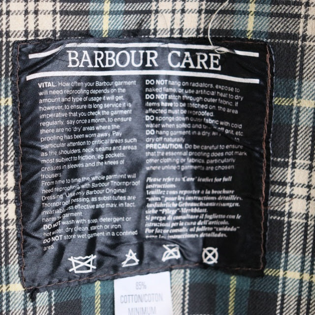 バブアー Barbour size42 Solway Zipper 2CROWN ブラウン オイル抜きandクリーニング済み　23088d | 送料込