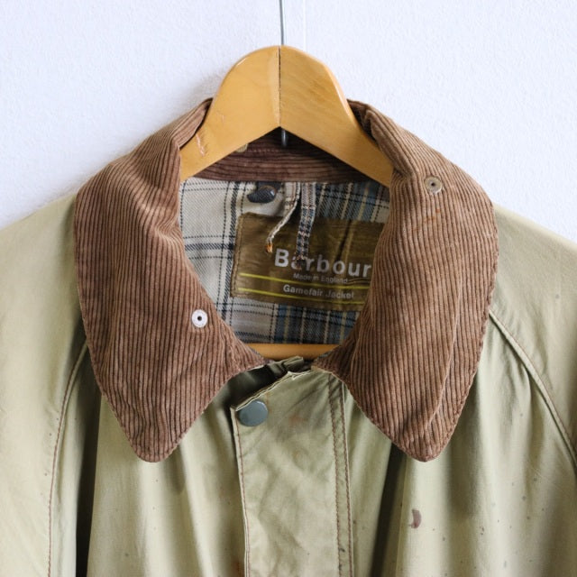 バブアー Barbour GAMEFAIR 1CROWN イエロータグ オイル抜きandクリーニング済み　23088e | 送料込
