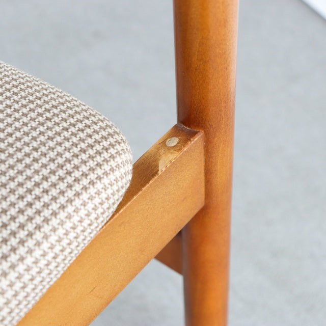 K様専用！【送料込み】　2脚目以降割引あり　VINTAGE TEAK DINING CHAIR ヴィンテージダイニングチェア チーク材　座面張替済　商品番号23187b